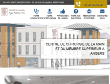 Tablet Screenshot of centredelamain.fr